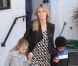 Heidi Klum et ses enfants à Los Angeles le 18 février 2012