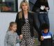 Heidi Klum et ses enfants à Los Angeles le 18 février 2012