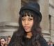 La chanteuse VV Brown arrive au défilé House Of Holland à Londres, le 18 février 2012.