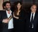 Alain Attal, Maiwenn et Alain Terzian au Dîner des producteurs, à Paris le 20 février 2012.