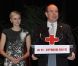 Le prince Albert II de Monaco et sa femme la princesse Charlene ont assisté à la cérémonie de la Croix-Rouge, à Monaco, le 21 février 2012