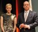 Le prince Albert II de Monaco et sa femme la princesse Charlene ont assisté à la cérémonie de la Croix-Rouge, à Monaco, le 21 février 2012