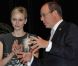 Le prince Albert II de Monaco et sa femme la princesse Charlene ont assisté à la cérémonie de la Croix-Rouge, à Monaco, le 21 février 2012