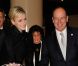 Le prince Albert II de Monaco et sa femme la princesse Charlene ont assisté à la cérémonie de la Croix-Rouge, à Monaco, le 21 février 2012