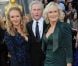 Glenn Close, son mari David Shaw et sa fille Annie Starke à la cérémonie des Oscars, le 26 février 2012.