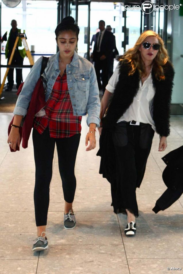 Madonna et sa fille Lourdes Leon, à Londres, le 4 septembre 2011.