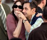 Nicolas Sarkozy et Carla Bruni à Louxor en Égypte, le 26 décembre 2007.