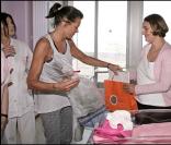 Stéphanie de Monaco à la rencontre des nouvelles mamans