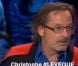 Le ton monte entre Christophe Alévêque et l'auteur André Bercoff sur le plateau d' On n'est pas couché , le samedi 7 avril 2012.