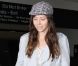 Jessica Biel arrive à l'aéroport de Los Angeles. Le 11 avril 2012.