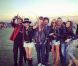 Johnny et Laeticia avec leur bande de copains au Festival de Coachella le 14 avril 2012