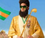 Sacha Baron Cohen alias  The Dictator  comptait féliciter Nicolas Sarkozy de sa petite victoire. Dommage, il a perdu.