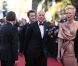Bruce Willis et Tilda Swinton sur le tapis rouge de l'ouverture du festival de Cannes 2012 le 16 mai