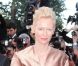 Tilda Swinton et Wes Anderson sur le tapis rouge de l'ouverture du festival de Cannes 2012 le 16 mai