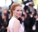 Jessica Chastain lors de la présentation du film d'ouverture Moonrise Kingdom au festival de Cannes le 16 mai 2012
