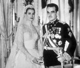 Grace de Monaco lors de son mariage avec le prince Rainier, en 1956.