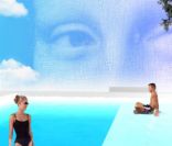 Vue virtuelle du jardin et de la piscine de Secret Story 6... encore et plus que jamais la Joconde !