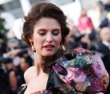 Le mannequin Bianca Balti à l\'entrée du Palais des Festivals pour la projection du film Lawless. Cannes, le 19 mai 2012.