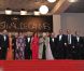 L'équipe du film  Vous N'avez encore rien vu  sur le tapis rouge du Palais des festivals avant la projection du long-métrage en compétition officielle, le 21 mai 2012.
