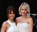Cheryl Cole et Cameron Diaz lors de l'avant-première à Londres du film Ce qui vous attend quand vous attendez un enfant le 22 mai 2012