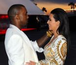Kim Kardashian et Kanye West au festival de Cannes, le 23 mai 2012.
