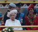 Elizabeth II avait réuni autour d'elle sur la barge royale Spirit of Chartwell le duc d'Edimbourg, le prince Charles et Camilla Parker Bowles, le prince William et Catherine, duchesse de Cambridge (Kate Middleton), et le prince Harry, pour la parade fluviale sur la Tamise du jubilé de diamant, le 3 juin 2012.