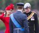 Kate Middleton, presque plus rouge que la barge royale Spirit of Chartwell, a bien failli éclipser Elizabeth II lors de la parade fluviale sur la Tamise pour le jubilé de diamant de la reine, à Londres, le 3 juin 2012.