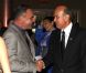 Christian Audigier et le shérif Leroy Baca au gala Salute to Youth à Los Angeles le 6 juin 2012