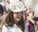 Kate Middleton lors de la cérémonie de l'Ordre de la Jarretière au château Windsor, à Londres, le 18 juin 2012