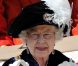 Elizabeth II lors de la cérémonie de l'Ordre de la Jarretière se déroulant du château Windsor à la chapelle Saint Georges, le 18 juin 2012