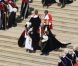 La reine Elizabeth II et le prince Philip lors de la cérémonie de l'Ordre de la Jarretière se déroulant du château Windsor à la chapelle Saint Georges, le 18 juin 2012