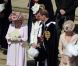 Camilla Parker Bowles, Kate Middleton et le prince William lors de la cérémonie de l'Ordre de la Jarretière se déroulant du château Windsor à la chapelle Saint Georges, le 18 juin 2012