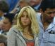Shakira souriante dans les tribunes de la Gdansk Arena en Pologne lors de la rencontre entre l'Espagne et la Croatie le 18 juin 2012 durant l'Euro 2012