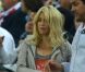 Shakira souriante dans les tribunes de la Gdansk Arena en Pologne lors de la rencontre entre l'Espagne et la Croatie le 18 juin 2012 durant l'Euro 2012