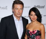 Alec Baldwin et sa future femme Hilaria Thomas lors de la présentation de To Rome with Love à New York, le 20 juin 2012.