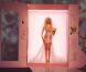 Zahia Dehar sort d'une boîte de poupée Barbie pour le final de son défilé de mode haute couture automne-hiver 2012-2013 le 2 juillet 2012 à l'hôtel Salomon de  Rothschild  à Paris