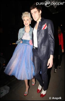 Agyness Deyn et son finacé Josh Husband