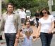 Jennifer Garner et Ben Affleck emmènent leurs filles célébrer la journée nationale des États-Unis et assister à une parade, le 4 juillet 2012 à Los Angeles
