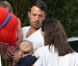 Jennifer Garner et Ben Affleck emmènent leurs filles et leur petit Samuel célèbrer la journée nationale des Etats-Unis, le 4 juillet 2012 à Los Angeles