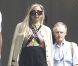  Lady Gaga habillée en écolière devant le Chateau Marmont, à Los Angeles, le 12 juillet 2012. 