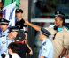 Didier Drogba, nouveau joueur du Shanghai Senshua, arrive à l'aéroport le 14 juillet 2012