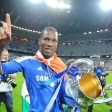 Didier Drogba, gagne la Ligue des Champions le 19 mai 2012