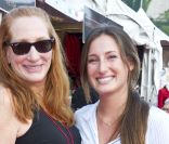 Patti Scialfa et Jessica Springsteen, épouse et fille du Boss Bruce Springsteen, à Monaco le 29 juin 2012