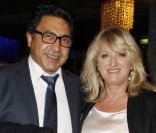 Charlotte de Turckheim et son compagnon Zaman en février 2012 à Paris