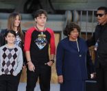 La famille Jackson réunie le 26 janvier 2012 pour le Michael Jackson - The Immortal World Tour à Los Angeles