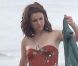 Les belles AnnaLynne McCord, Jessica Stroup et Jessica Lowndes sur le tournage de la série 90210 sur la plage de Malibu, le 24 juillet 2012