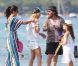 Tara Reid était en forme le 24 juillet 2012, quelques jours après son hospitalisation en sortant du Club 55 à Saint-Tropez