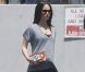 Megan Fox, enceinte, s'offre un déjeuner dans un restaurant japonais avec son époux Brian Austin Green à West Hollywood le 25 juillet 2012