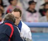 Franck Ribery blessé pndant le match France Italie