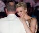 Parenthèse amoureuse pour Chalene Wittstock et le Prince Albert de Monaco, lors de leur première danse au Bal de la Croix-Rouge à Monaco, le vendredi 3 août 2012.